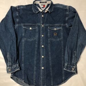 Vintage Tommy Hilfiger Jean Shirt Size XL